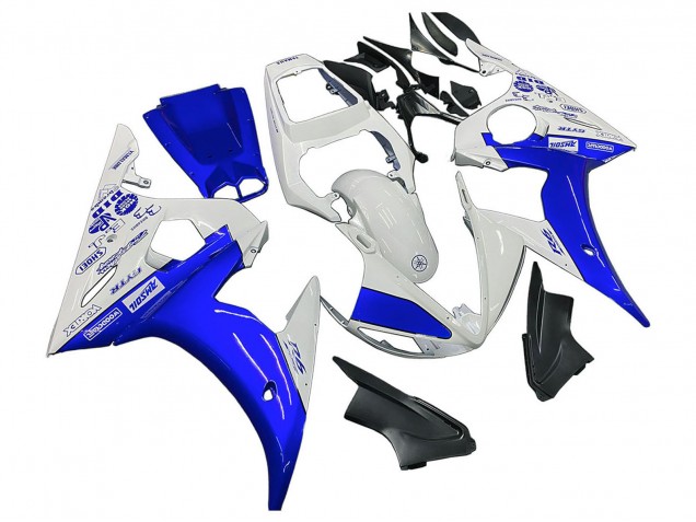 2006-2009 White Blue GYTR Yamaha YZF R6S Motorcycle Fairings UK Stores