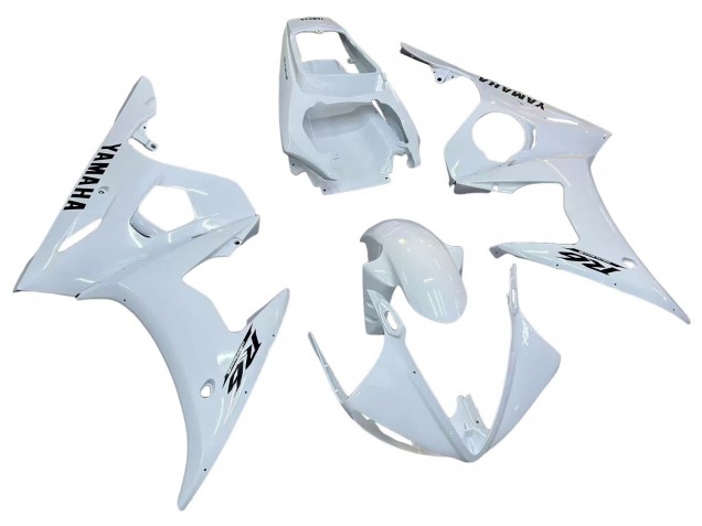 2006-2009 White Black Decals Yamaha YZF R6S Motorcycle Fairings UK Stores