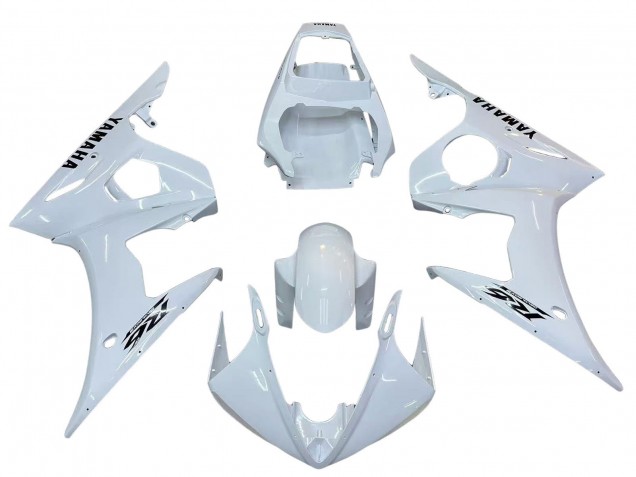 2006-2009 White Black Decals Yamaha YZF R6S Motorcycle Fairings UK Stores