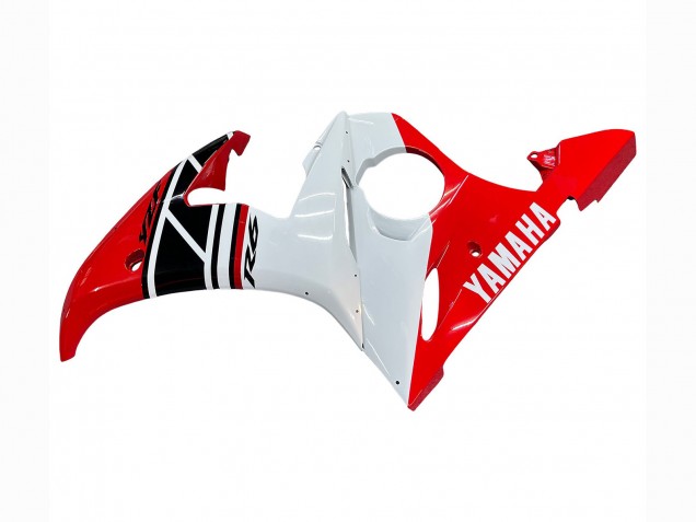 2006-2009 Red White Black Yamaha YZF R6S Motorcycle Fairings UK Stores