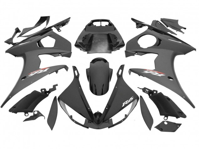 2006-2009 Glossy Black Matte Black Yamaha YZF R6S Motorcycle Fairings UK Stores
