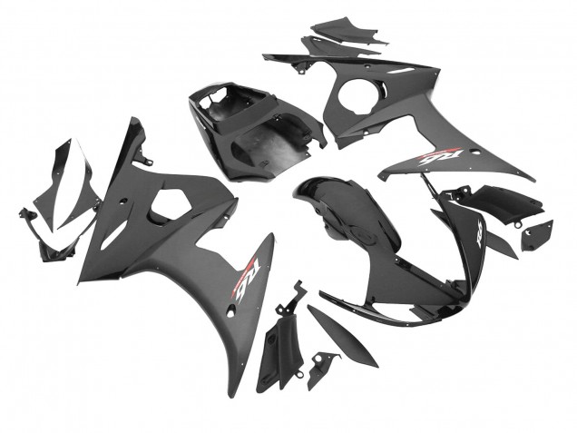2006-2009 Glossy Black Matte Black Yamaha YZF R6S Motorcycle Fairings UK Stores