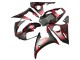 2005 Matte Black Red Geometric Yamaha YZF 600 R6 Motorcycle Fairings UK Stores