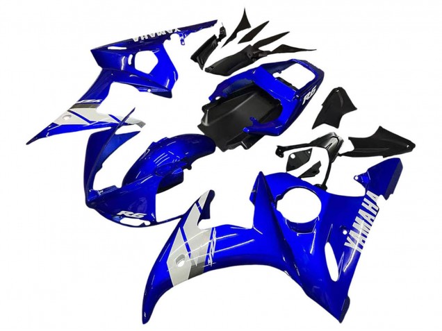 2005 Blue White Yamaha YZF 600 R6 Motorcycle Fairing UK Stores