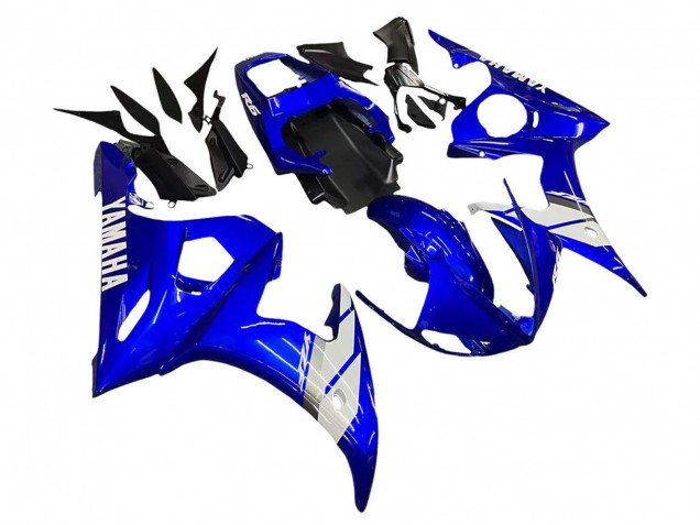2005 Blue White Yamaha YZF 600 R6 Motorcycle Fairing UK Stores