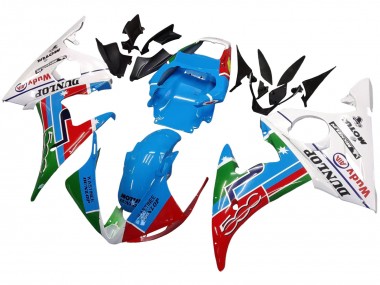2005 Light Blue White Green Red Kastinee Dunlop Motul Yamaha YZF 600 R6 Motorcycle Fairings UK Stores