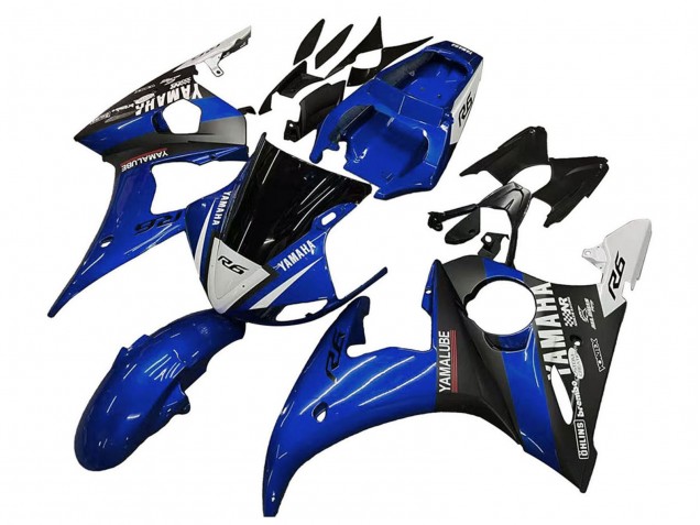 2005 Blue White Black Yamalube Yamaha YZF 600 R6 Motorcycle Fairings UK Stores