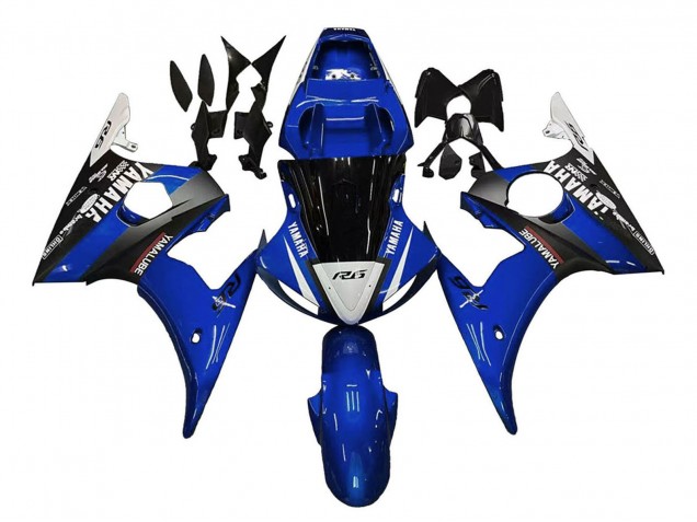 2005 Blue White Black Yamalube Yamaha YZF 600 R6 Motorcycle Fairings UK Stores