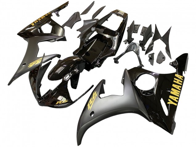 2005 Black Gold Yamaha YZF 600 R6 Motorcycle Fairing UK Stores