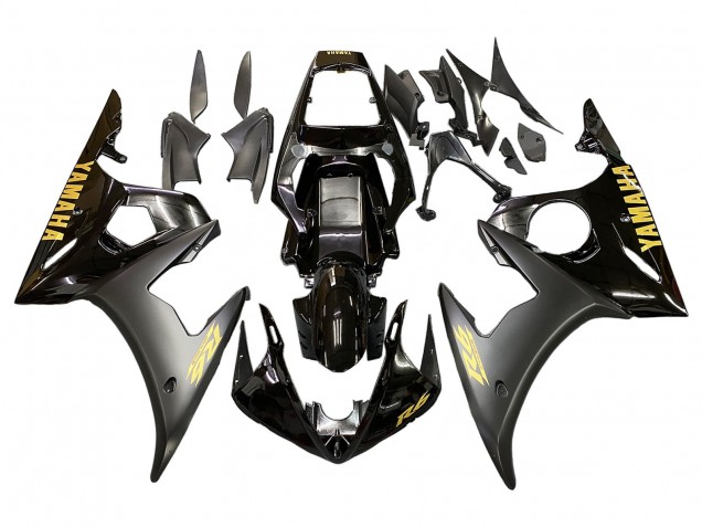2005 Black Gold Yamaha YZF 600 R6 Motorcycle Fairing UK Stores