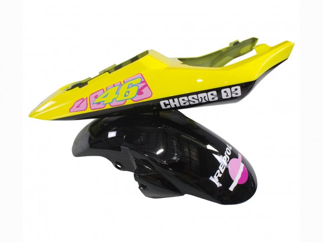 2005 Black Pink Yellow Repsol 46 Yamaha YZF 600 R6 Motorcycle Fairings UK Stores