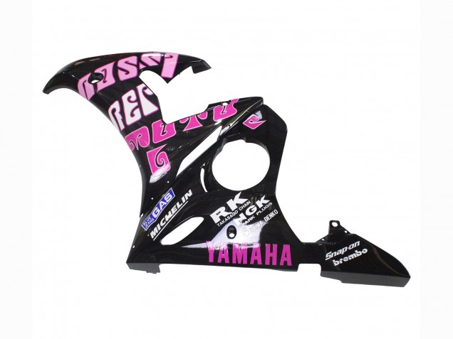 2005 Black Pink Yellow Repsol 46 Yamaha YZF 600 R6 Motorcycle Fairings UK Stores