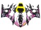 2005 Black Pink Yellow Repsol 46 Yamaha YZF 600 R6 Motorcycle Fairings UK Stores