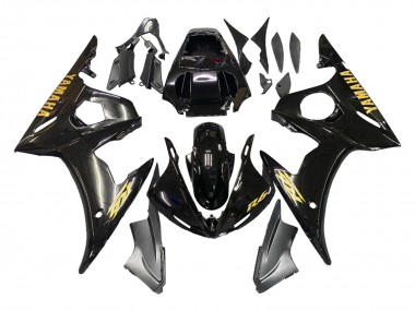 2005 Black Gold Yamaha YZF 600 R6 Motorcycle Fairings UK Stores