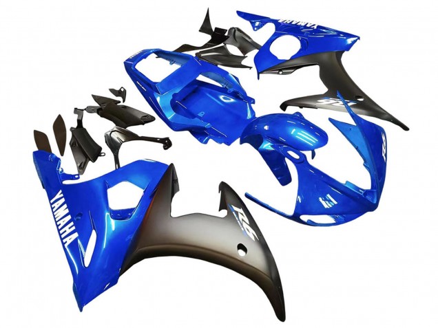 2005 Blue Matte Black Yamaha YZF 600 R6 Motorcycle Fairings UK Stores