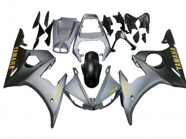 2005 Grey Matte Black Gold Yamaha YZF 600 R6 Motorcycle Fairings UK Stores
