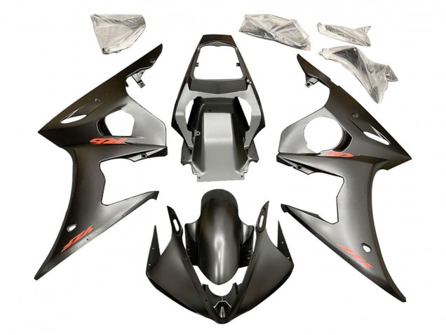 2005 Matte Black Red Yamaha YZF 600 R6 Motorcycle Fairings UK Stores
