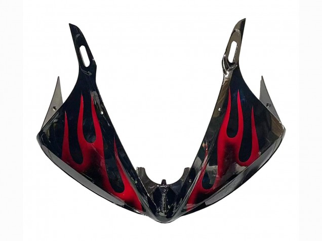 2005 Black with Red Flame Yamaha YZF 600 R6 Motorcycle Fairings UK Stores