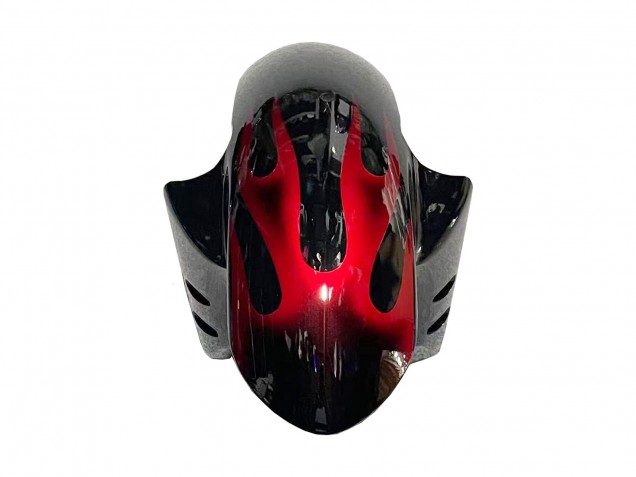 2005 Black with Red Flame Yamaha YZF 600 R6 Motorcycle Fairings UK Stores
