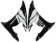 2005 Red White Glossy Black Yamaha YZF 600 R6 Motorcycle Fairings UK Stores