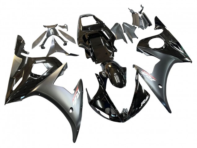 2005 Glossy Black Matte Black Gold Yamaha YZF 600 R6 Motorcycle Fairings UK Stores