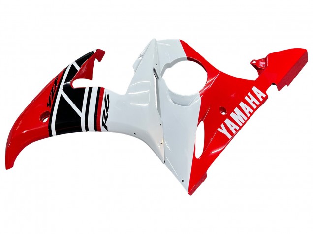 2005 White Red Glossy Black Yamaha YZF 600 R6 Motorcycle Fairings UK Stores