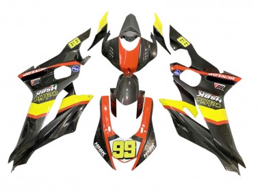 2008-2016 Yellow Orange Black Carbon Fiber Style Yamaha YZF 600 R6 Motorcycle Fairings UK Stores