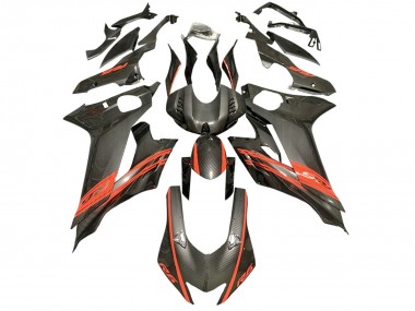2017-2025 Red Black Carbon Fiber Style Yamaha YZF 600 R6 Motorcycle Fairings UK Stores