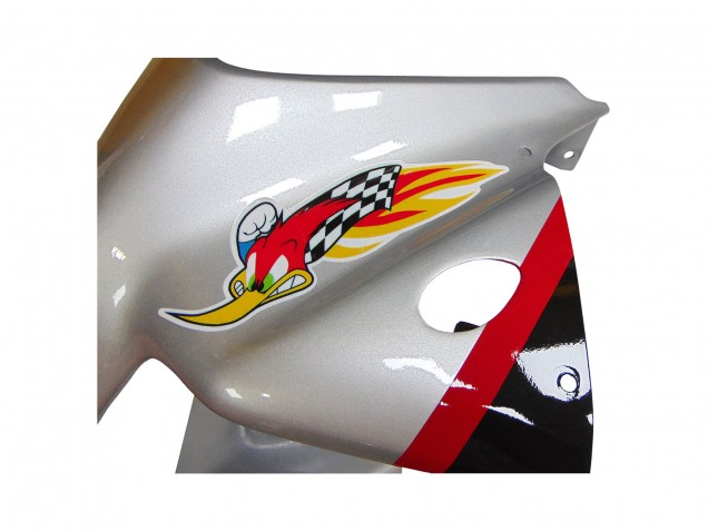 2000-2006 Silver Red Black Stripe Racing Honda VTR1000 Motorcycle Fairings UK Stores