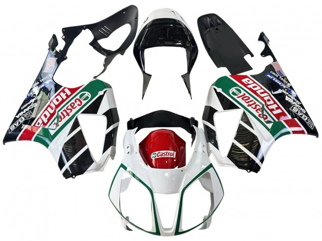 2000-2006 White Red Green Glossy Black Castrol Honda VTR1000 Motorcycle Fairings UK Stores