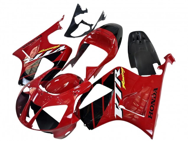 2000-2006 Red Black Stripe Racing Honda VTR1000 Motorcycle Fairings UK Stores