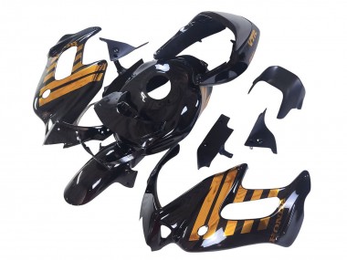 1997-2005 Glossy Black Gold Honda VTR1000F Motorcycle Fairings UK Stores