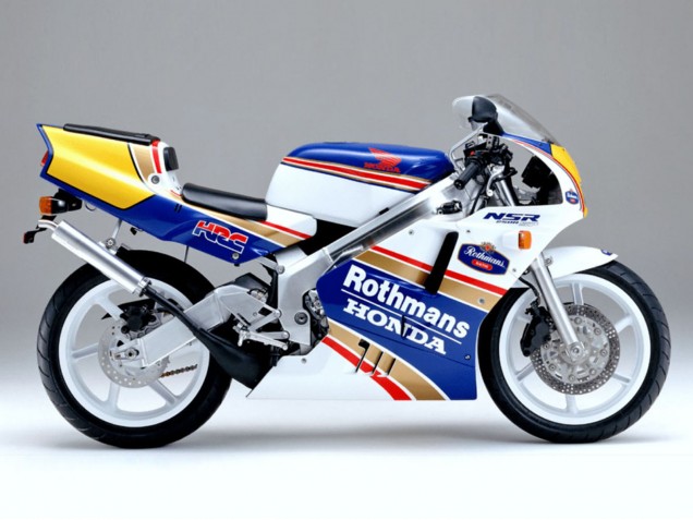 1997-2005 White Blue Gold Rothmans Honda VTR1000F Motorcycle Fairings UK Stores