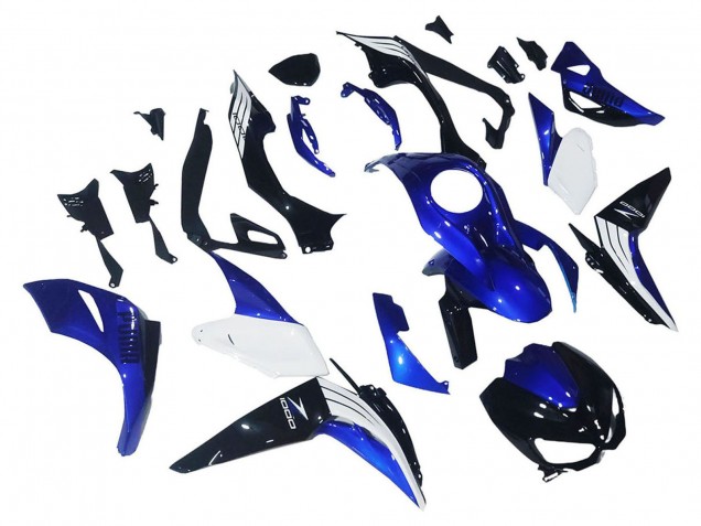 2014-2019 White Blue Black Kawasaki Z1000 Motorcycle Fairings UK Stores