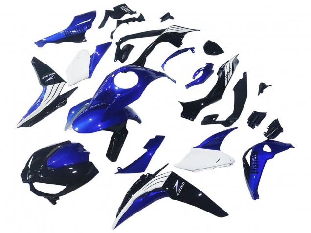 2014-2019 White Blue Black Kawasaki Z1000 Motorcycle Fairings UK Stores