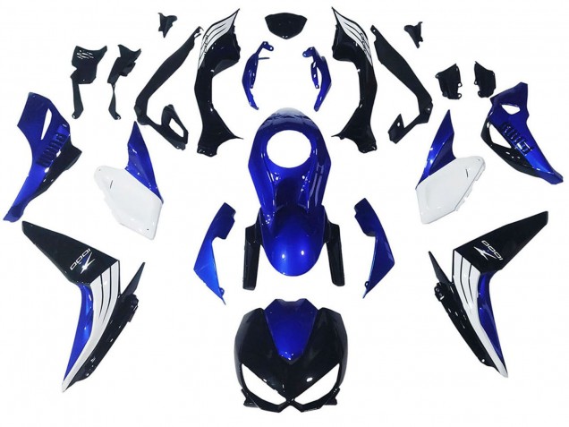 2014-2019 White Blue Black Kawasaki Z1000 Motorcycle Fairings UK Stores