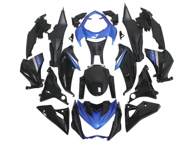 2014-2019 Blue Glossy Black Kawasaki Z1000 Motorcycle Fairings UK Stores