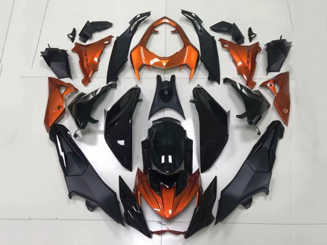 2014-2019 Orange Glossy Black Matte Black Kawasaki Z1000 Motorcycle Fairings UK Stores