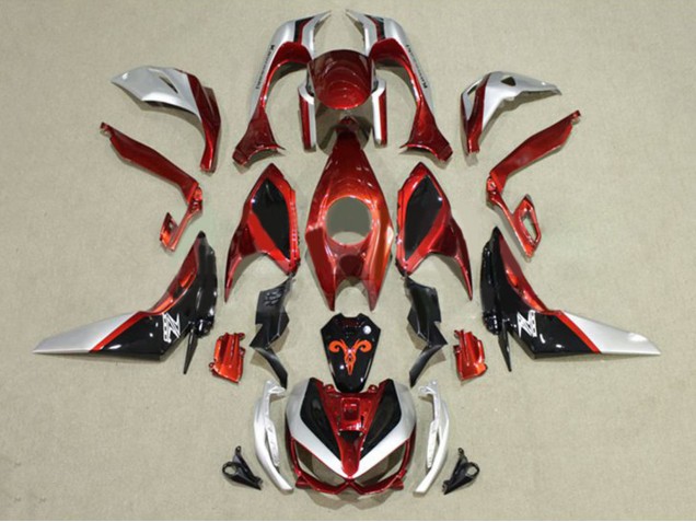 2014-2019 Red Silver Black Kawasaki Z1000 Motorcycle Fairings UK Stores