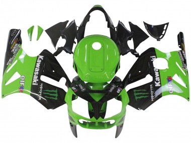 2002-2006 Green Glossy Black Elf Touch4 Monster Kawasaki ZX12R Motorcycle Fairing UK Stores