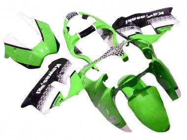 2000-2001 Green White Black Kawasaki ZX9R Motorcycle Fairings UK Stores