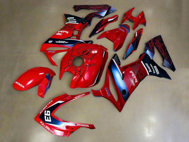 2019-2020 Red White Dark Blue HRC Pull&Bear 93 Honda CBR650R Motorcycle Fairings UK Stores