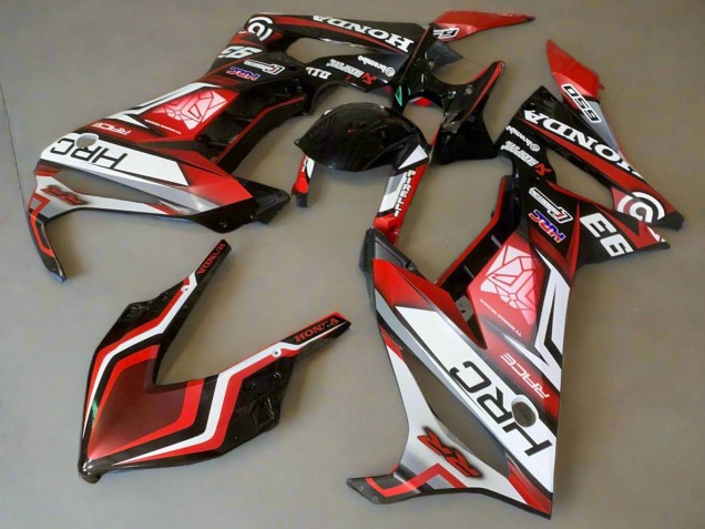 2019-2020 White Red Glossy Black HRC Honda CBR650R Motorcycle Fairings UK Stores