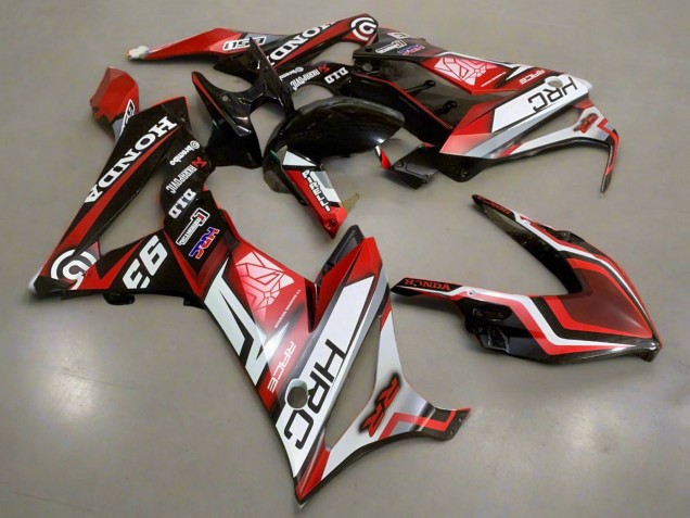 2019-2020 White Red Glossy Black HRC Honda CBR650R Motorcycle Fairings UK Stores