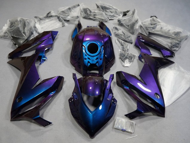2021-2023 Chameleon Blue Purple Honda CBR650R Motorcycle Fairings UK Stores