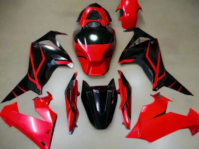 2021-2023 Red Glossy Black Stripe Honda CBR650R Motorcycle Fairings UK Stores