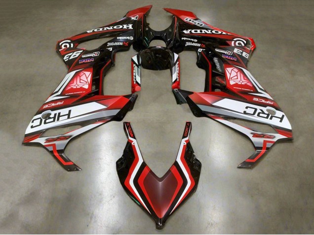 2021-2023 White Red Glossy Black HRC Honda CBR650R Motorcycle Fairings UK Stores