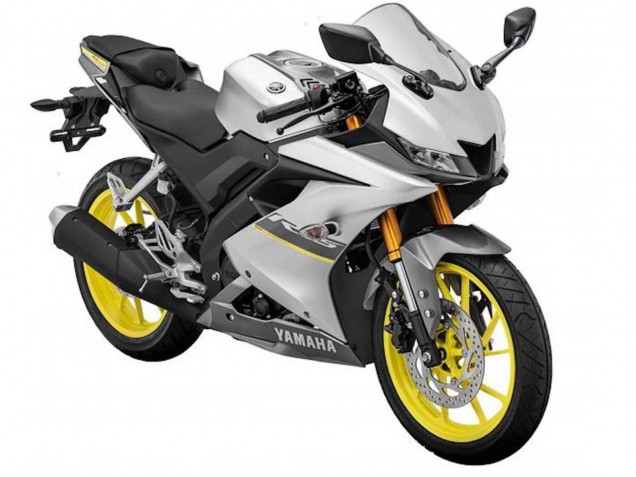 2018-2024 Matte Silver Yellow Yamaha YZF R15 Motorcycle Fairings UK Stores