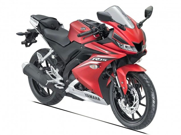 2018-2024 Matte Red Black Yamaha YZF R15 Motorcycle Fairings UK Stores