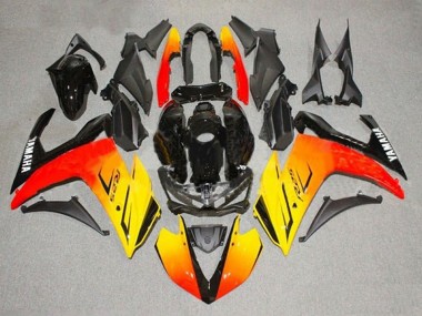 2015-2018 Yellow Red Black Yamaha YZF R3/R25 Motorcycle Fairings UK Stores